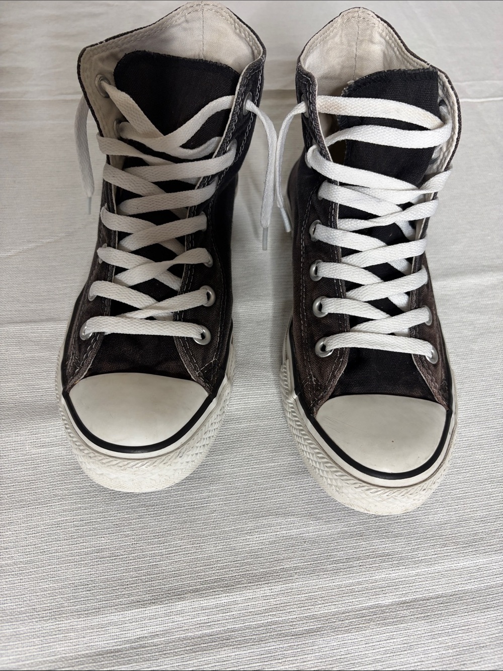Converse Black and White High-Top Canvas Sneakers